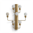 Raggiera Alabaster Globe Wall Sconce
