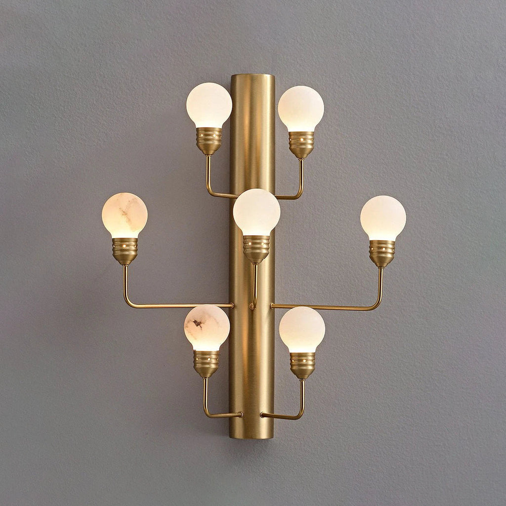 Raggiera Alabaster Globe Wall Sconce
