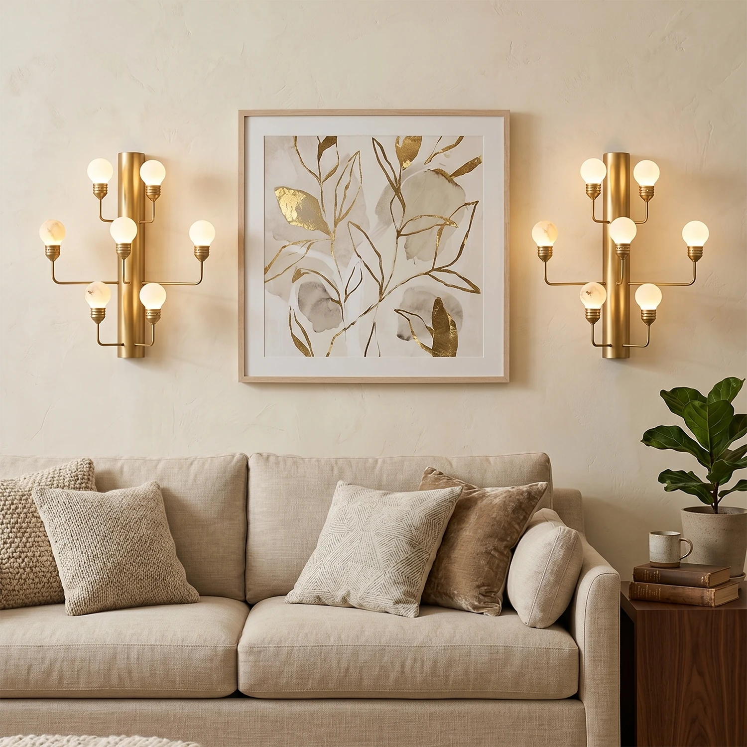 Raggiera Alabaster Globe Wall Sconce
