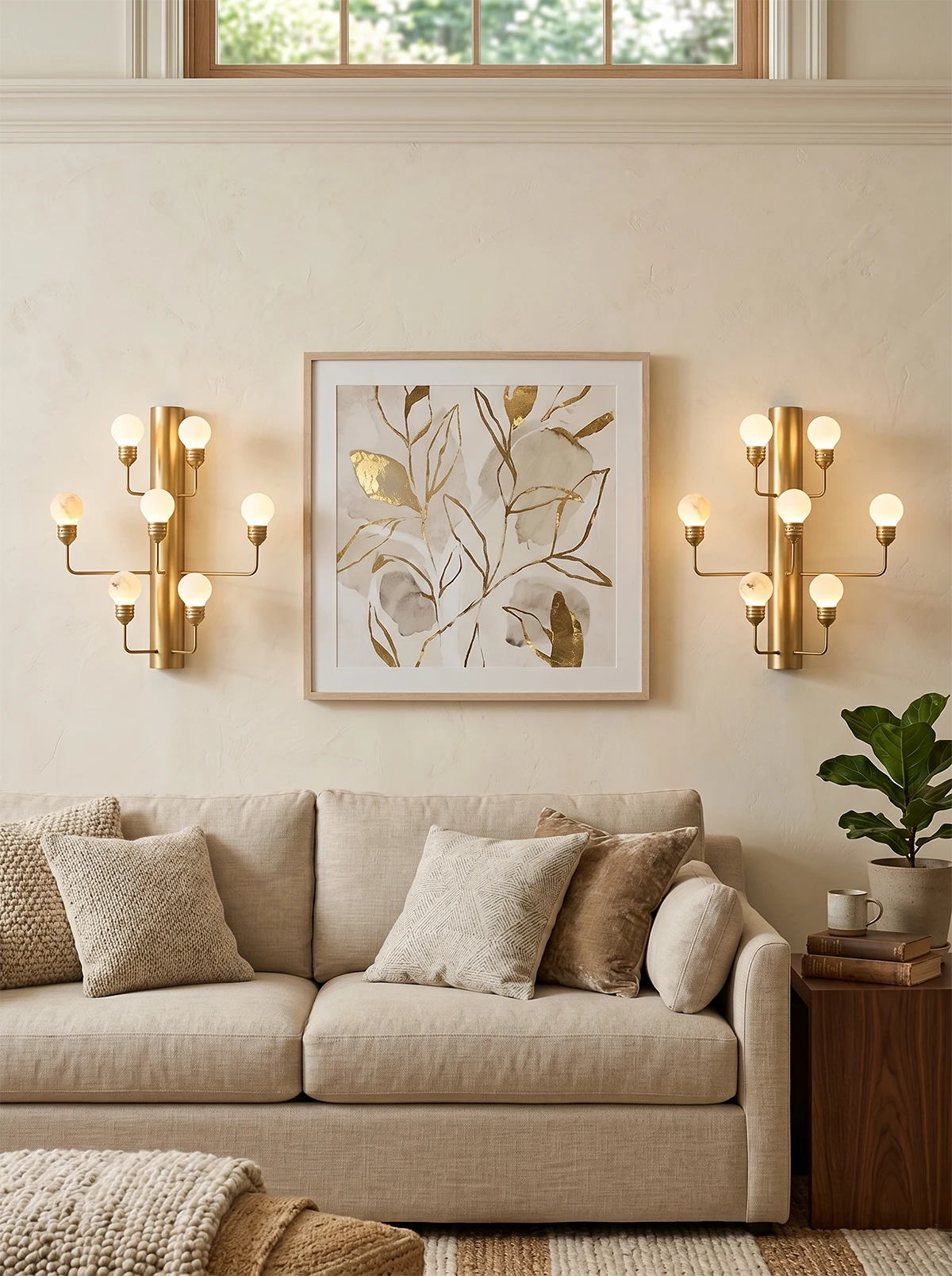 Raggiera Alabaster Globe Wall Sconce