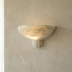 Rare Alabaster Art Wall Lamp