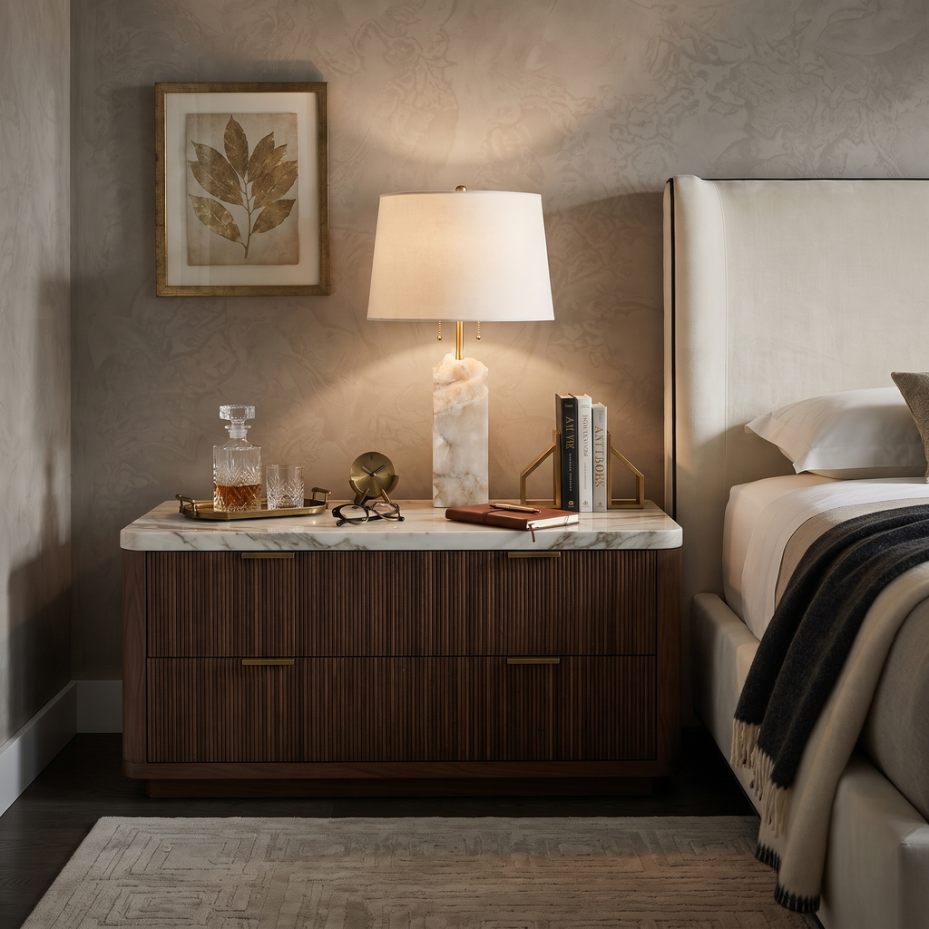 Raw Element Alabaster Table Lamp