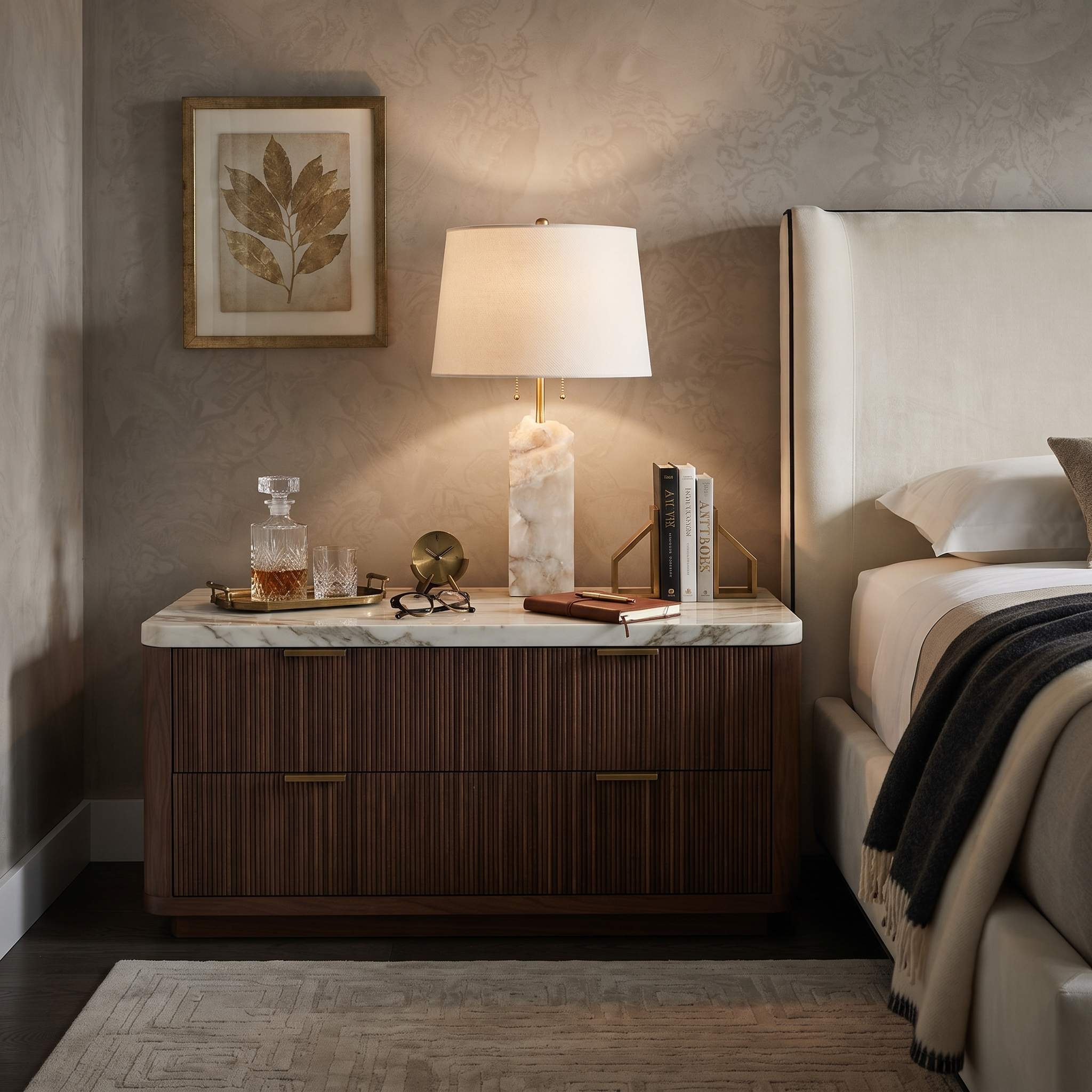 Raw Element Alabaster Table Lamp