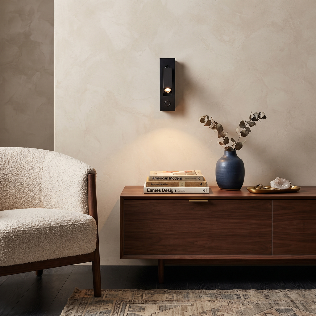Recessed Aluminum Reading Sconce
