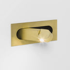 Brass Recessed Adjustable LED Reading Light Studio Display