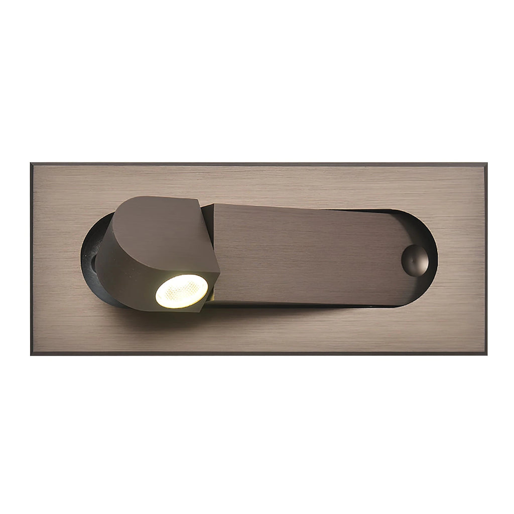 Bronze Recessed Adjustable Reading Wall Light Studio Display