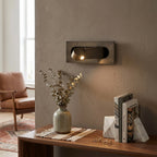 Minimalist Adjustable Wall Sconce Over Living Room Console