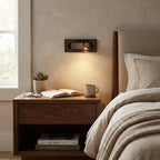Modern Bedside Adjustable Wall Reading Light Over Nightstand