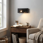 Modern Adjustable Wall Reading Light Over Side Table