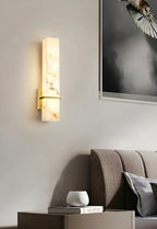 Rectangle Alabaster Milan Wall Sconce