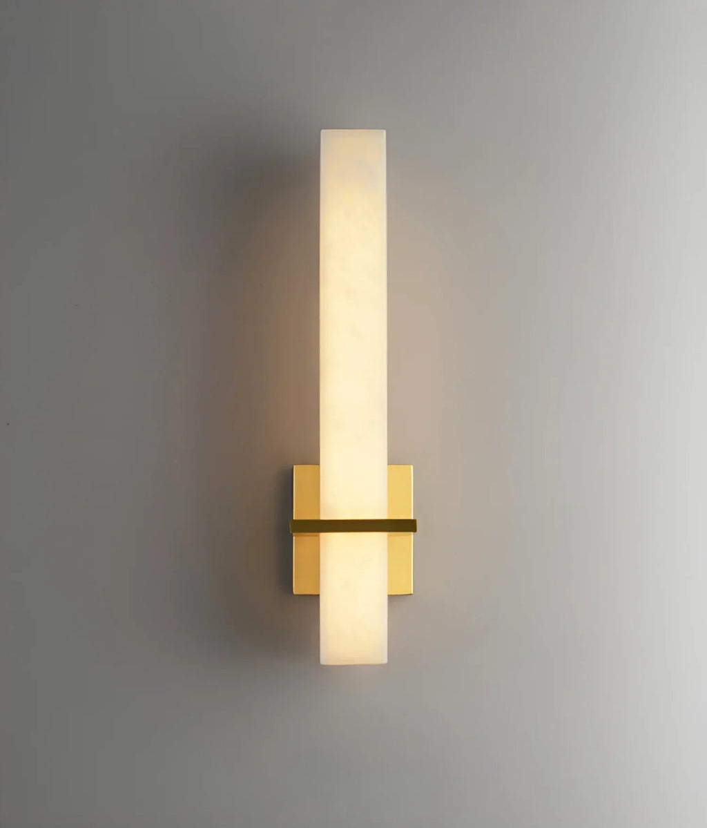 Rectangle Alabaster Milan Wall Sconce