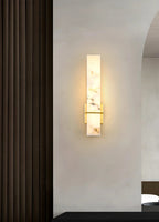 Rectangle Alabaster Milan Wall Sconce