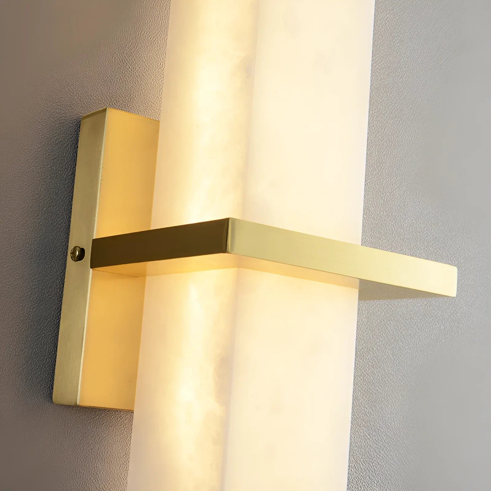 Rectangle Alabaster Milan Wall Sconce