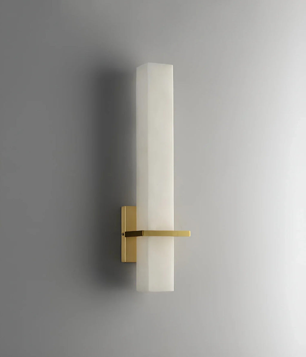 Rectangle Alabaster Milan Wall Sconce