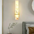 Rectangle Alabaster Milan Wall Sconce