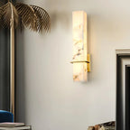 Rectangle Alabaster Milan Wall Sconce