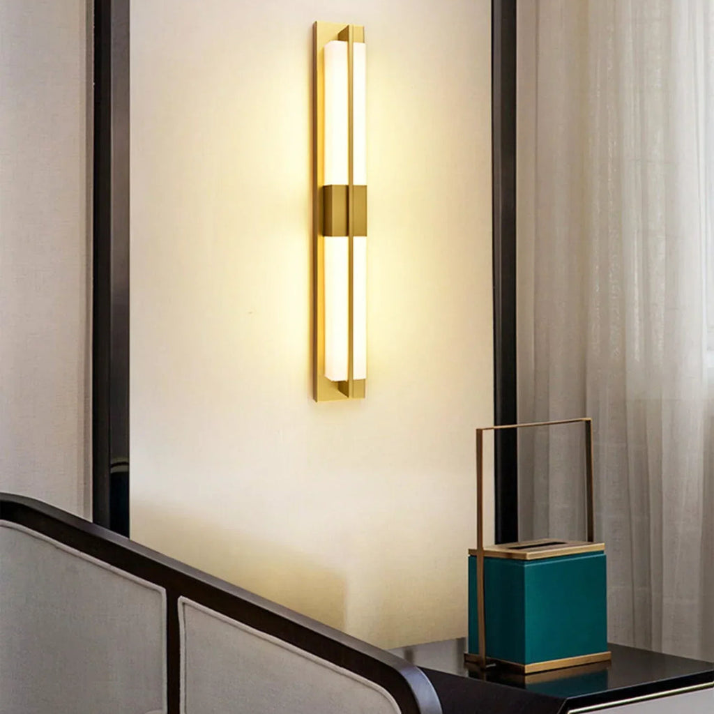 Rectangular Alabaster Wall Sconce
