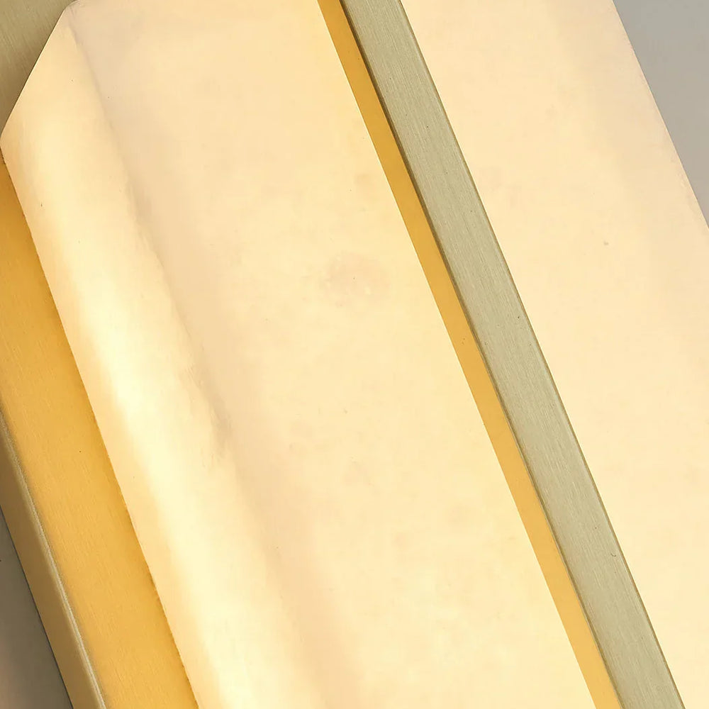 Rectangular Alabaster Wall Sconce