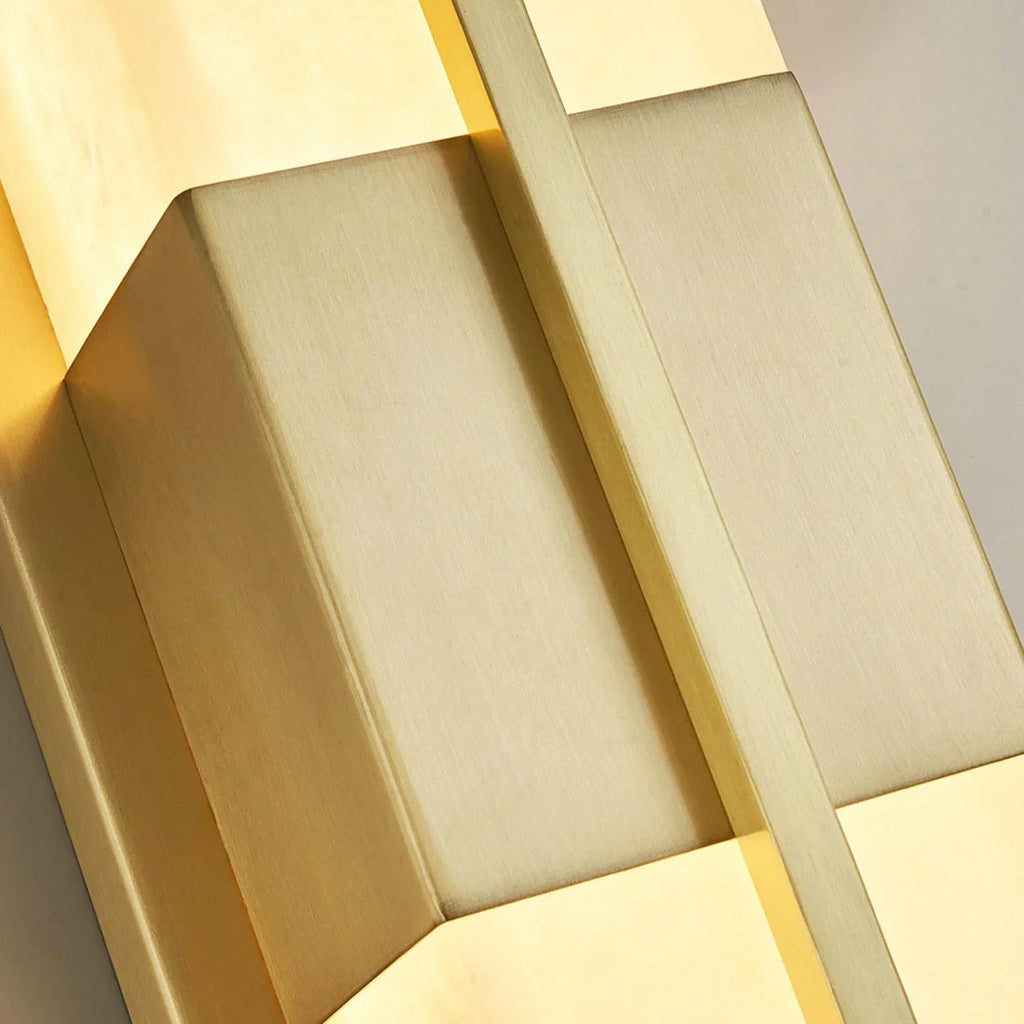Rectangular Alabaster Wall Sconce
