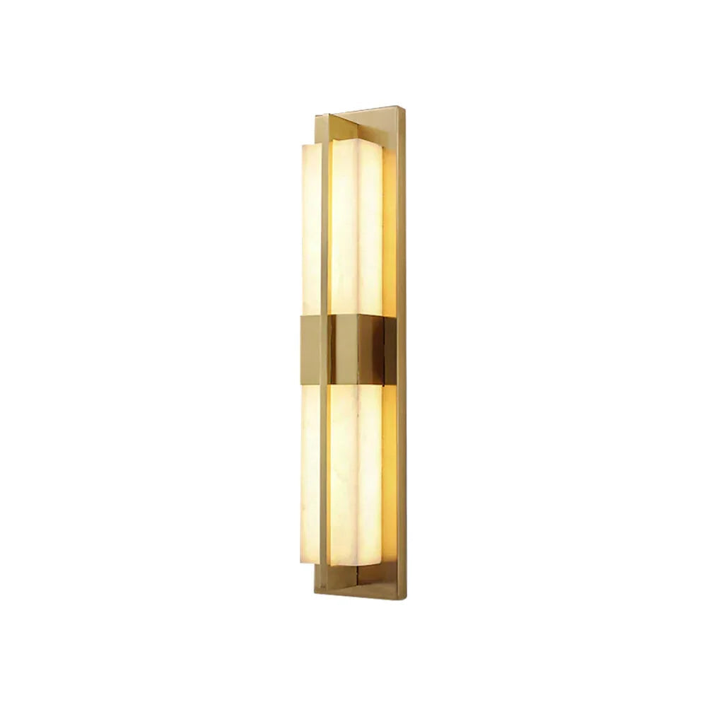 Rectangular Alabaster Wall Sconce