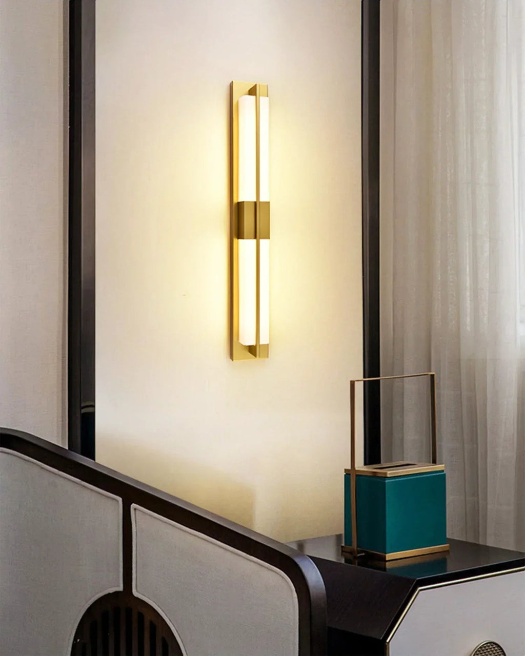 Rectangular Alabaster Wall Sconce
