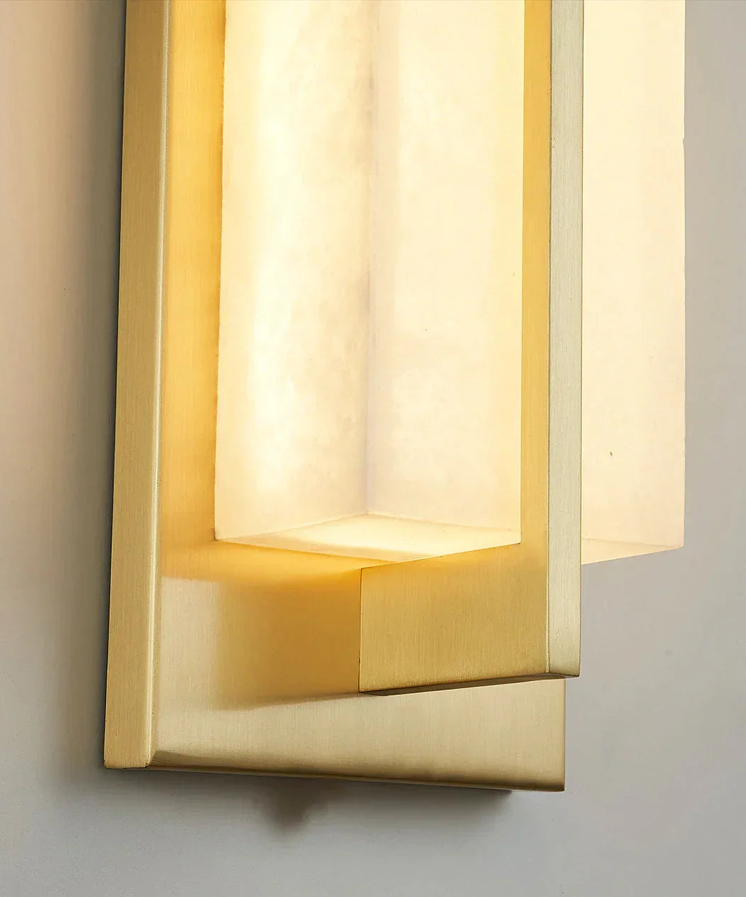 Rectangular Alabaster Wall Sconce