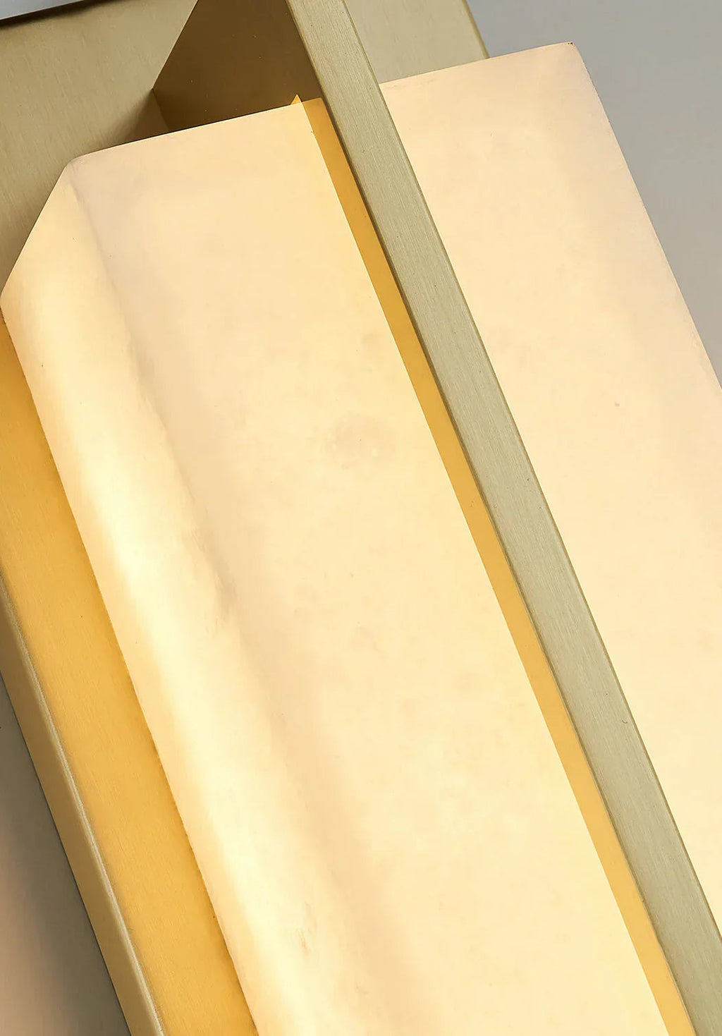 Rectangular Alabaster Wall Sconce