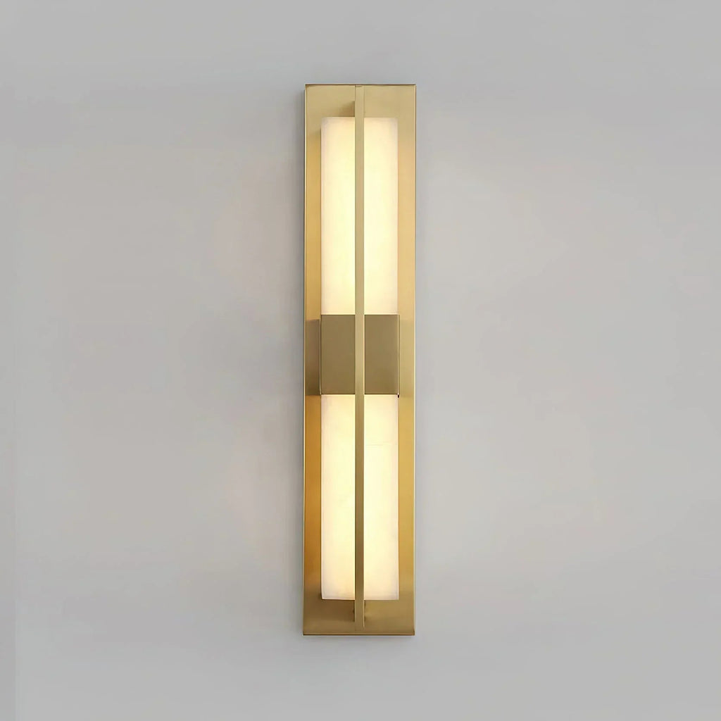 Rectangular Alabaster Wall Sconce