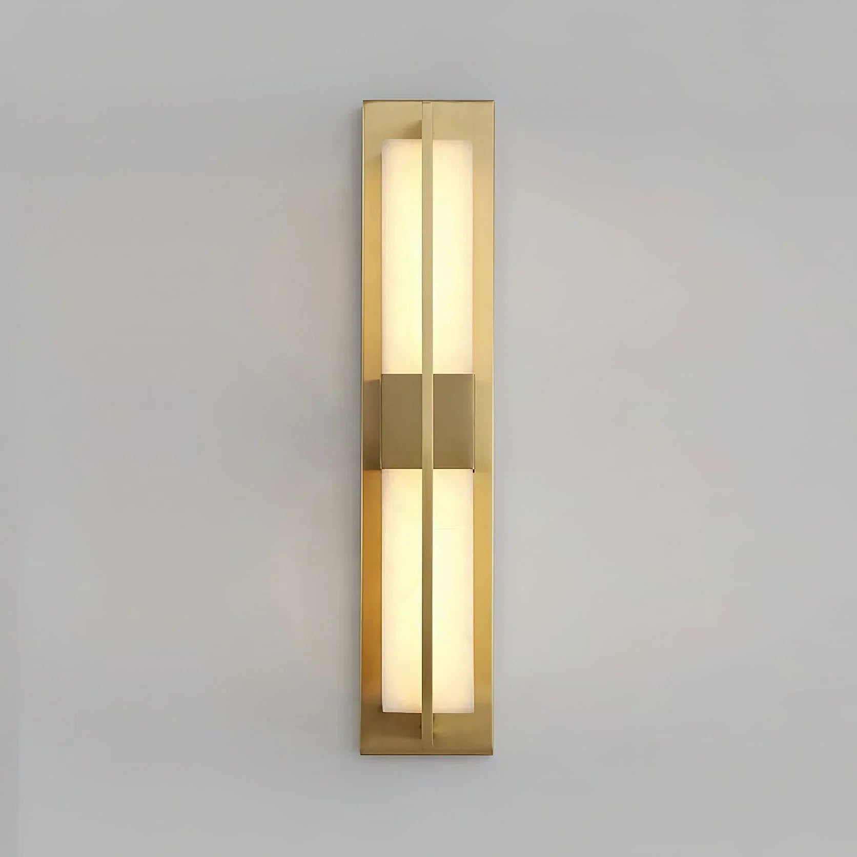 Rectangular Alabaster Wall Sconce