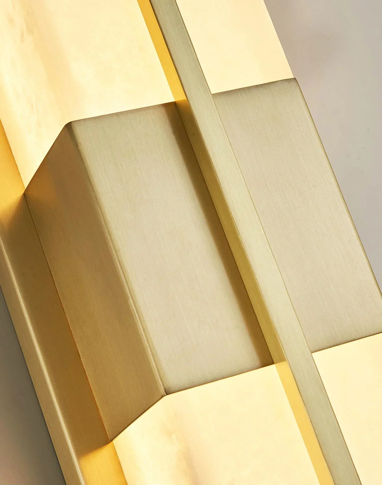 Rectangular Alabaster Wall Sconce