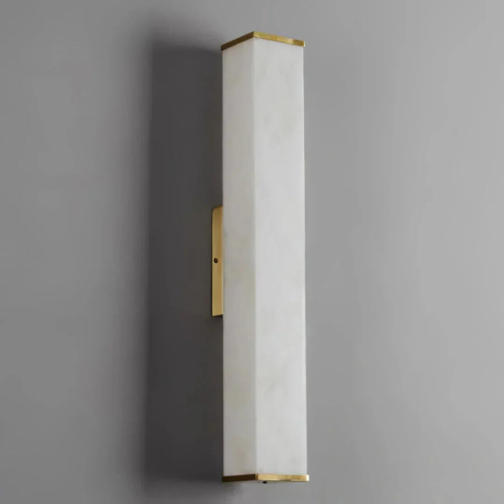 Rectangular Alabaster Wall Sconce Studio Product Shot