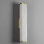 Rectangular Alabaster Wall Sconce Studio Product Shot