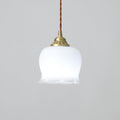 Resin Flower Brass Pendant Lamp