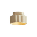 Resin Fluted Flush Mount