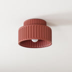 Resin Fluted Flush Mount