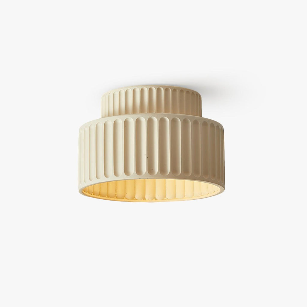 Resin Fluted Flush Mount