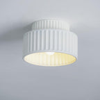 Resin Fluted Flush Mount
