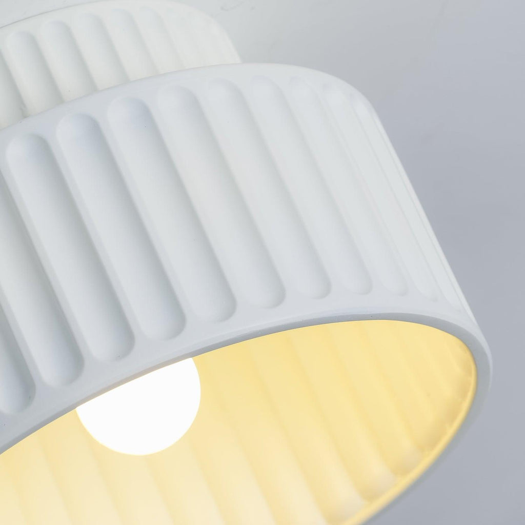 Resin Fluted Flush Mount
