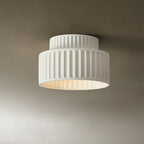 Resin Fluted Flush Mount