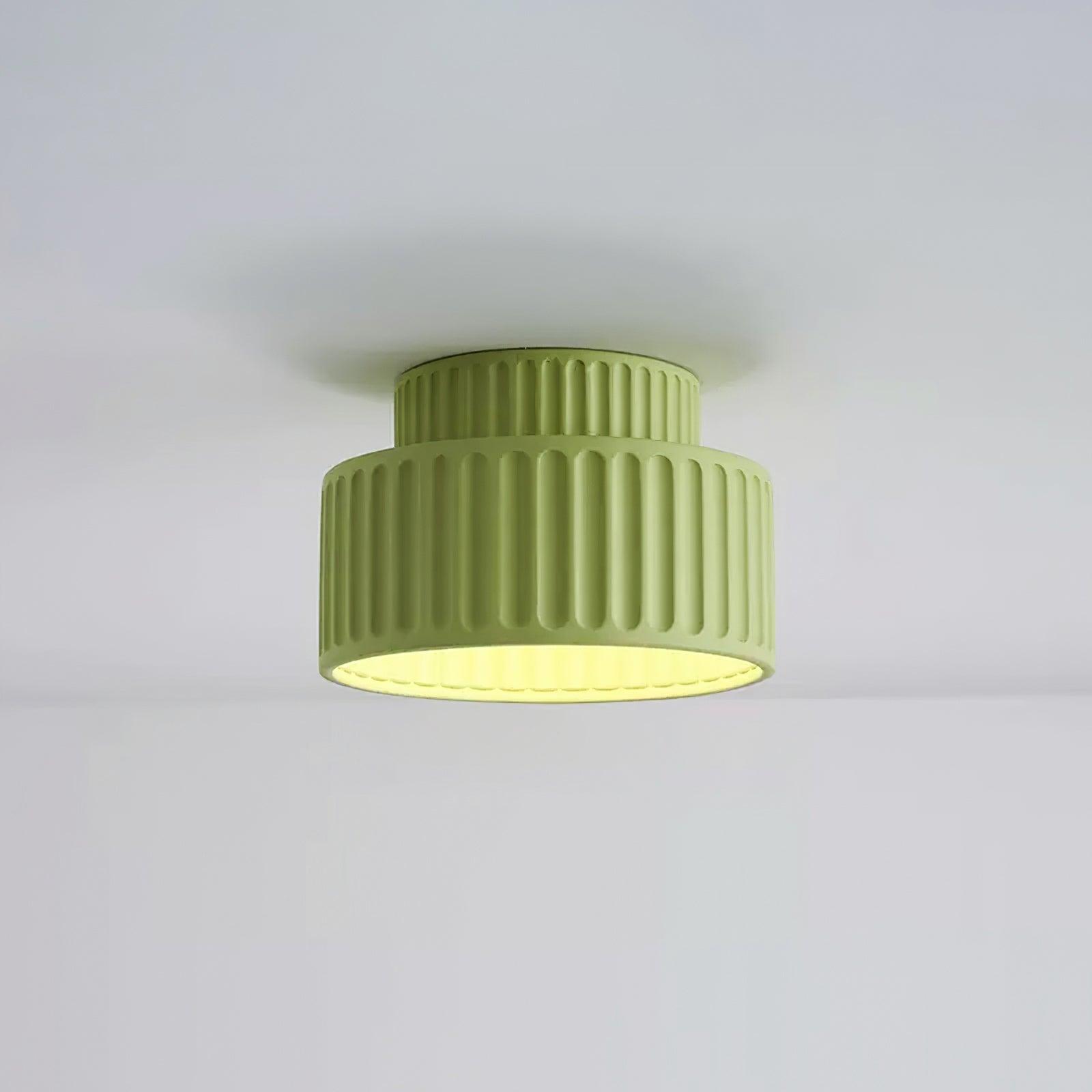 Resin Fluted Flush Mount