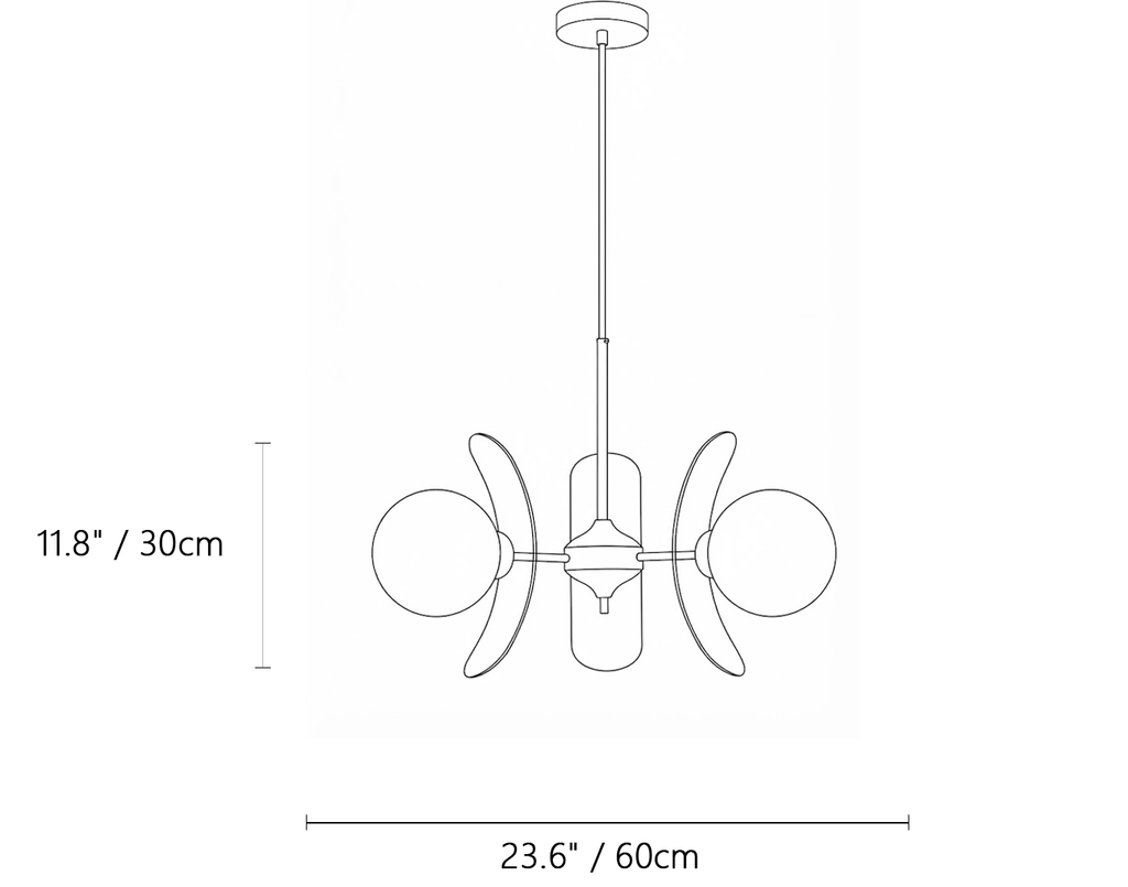 Retro Orbital Chandelier