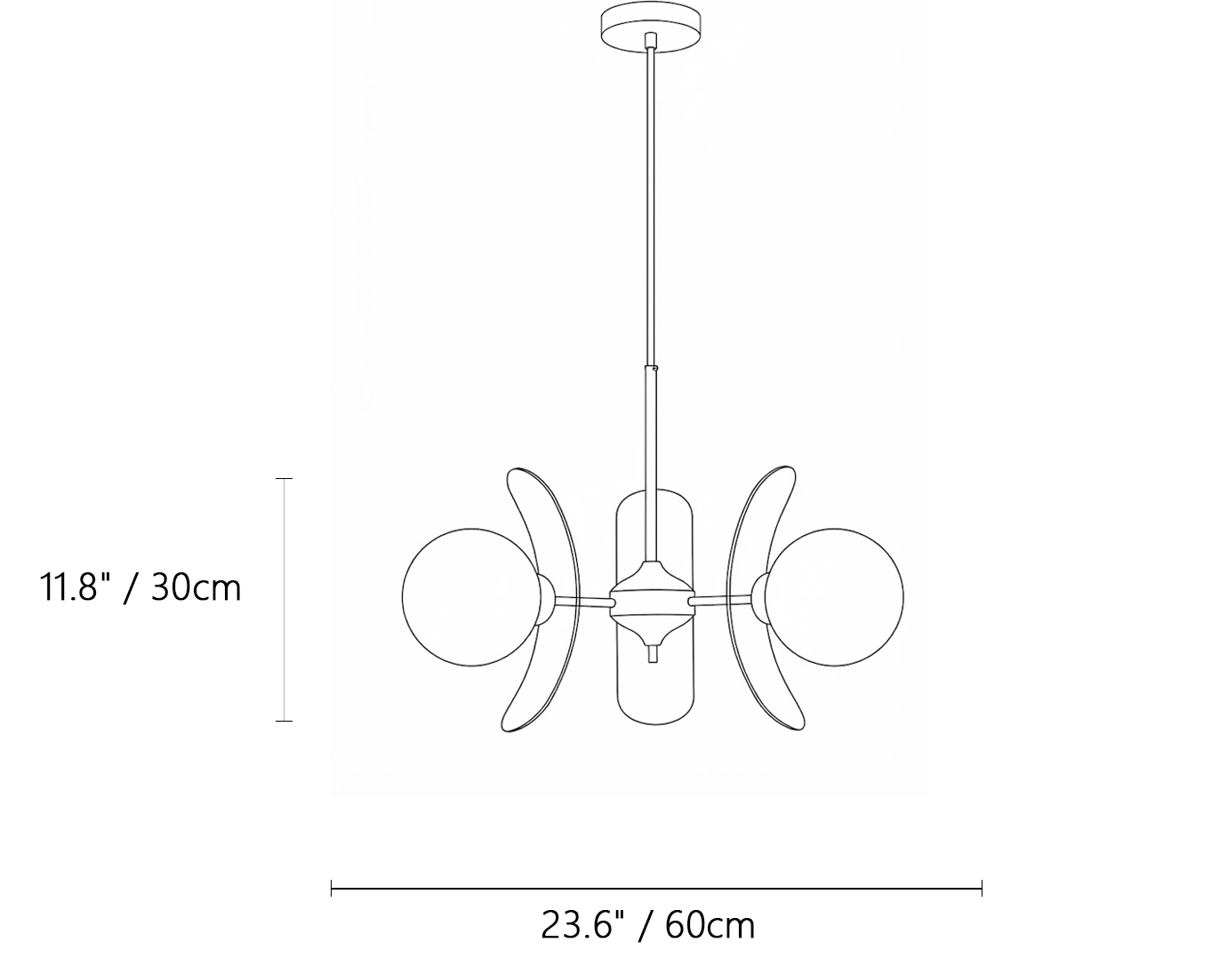 Retro Orbital Chandelier