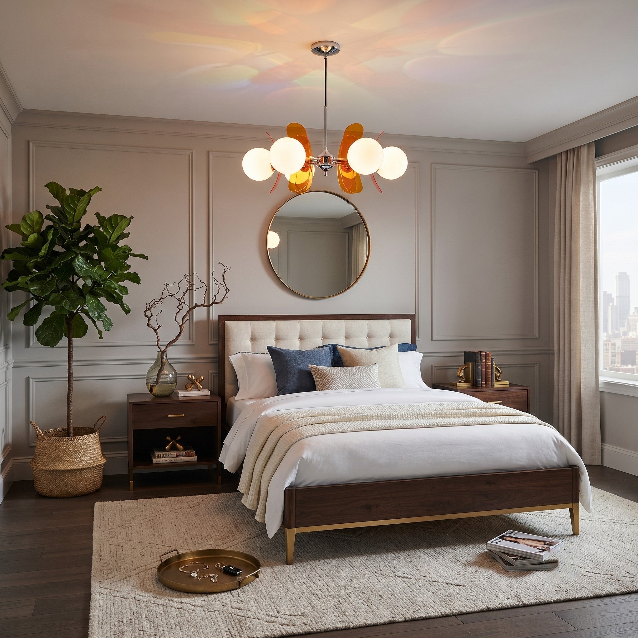 Retro Orbital Chandelier