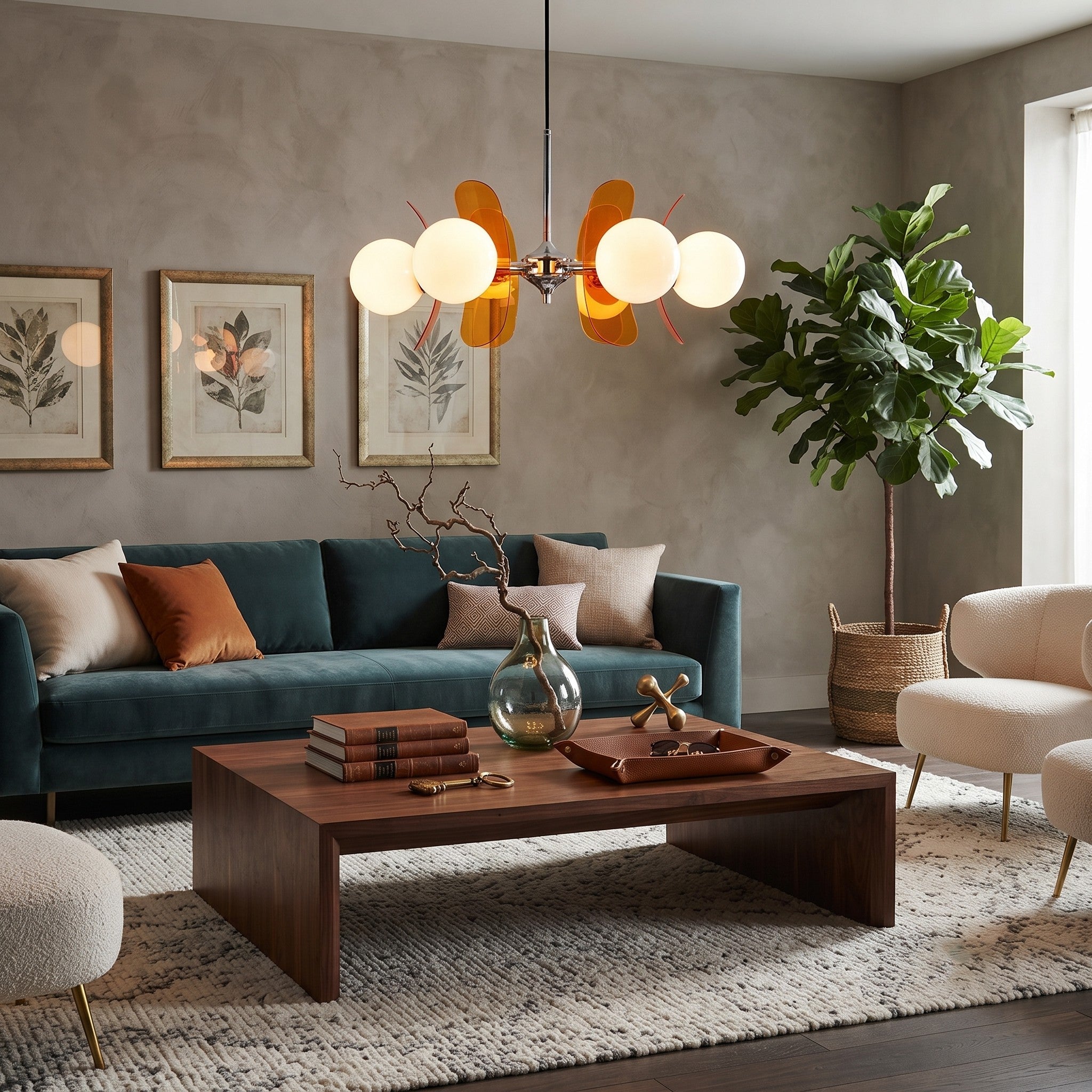 Retro Orbital Chandelier