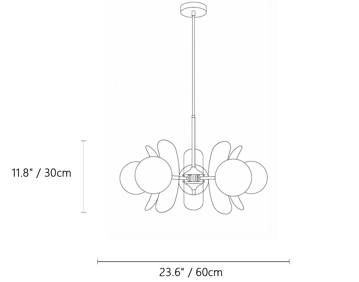 Retro Orbital Chandelier