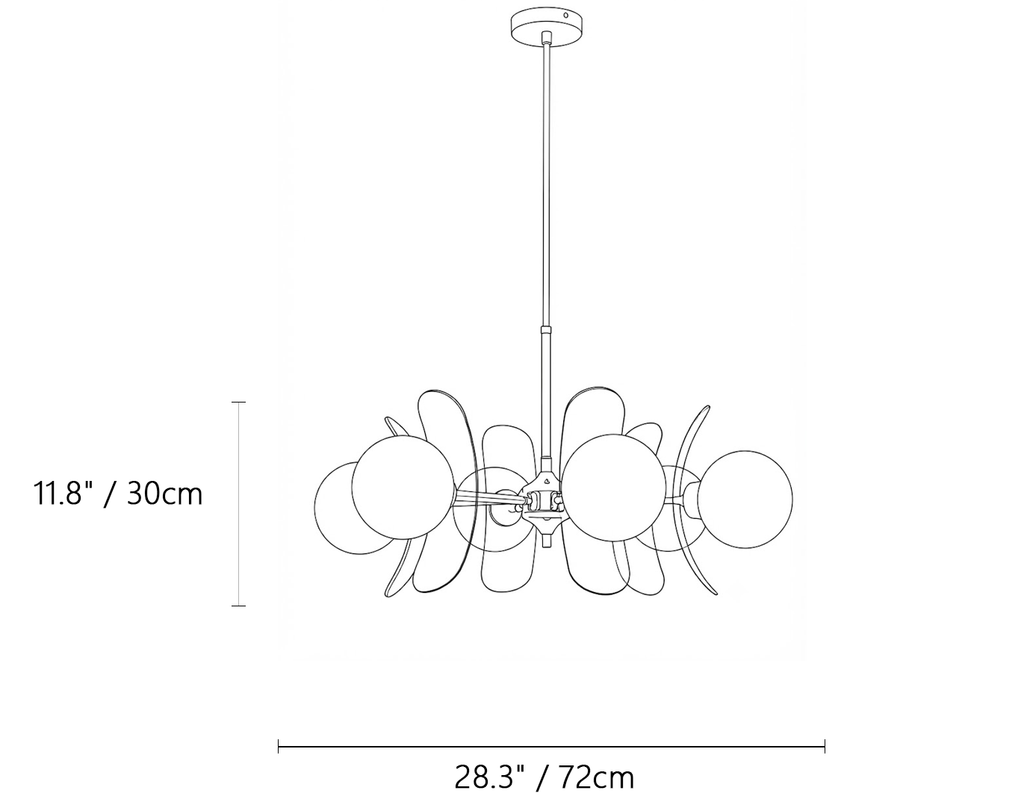 Retro Orbital Chandelier
