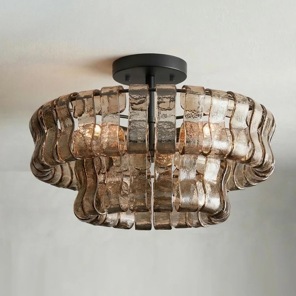 Ribbon Glass Ceiling Light