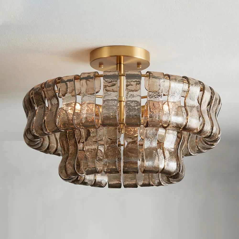 Ribbon Glass Ceiling Light