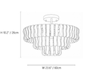Ribbon Glass Ceiling Light
