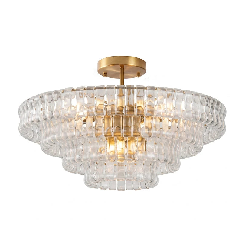 Plafonnier Ruban en Verre